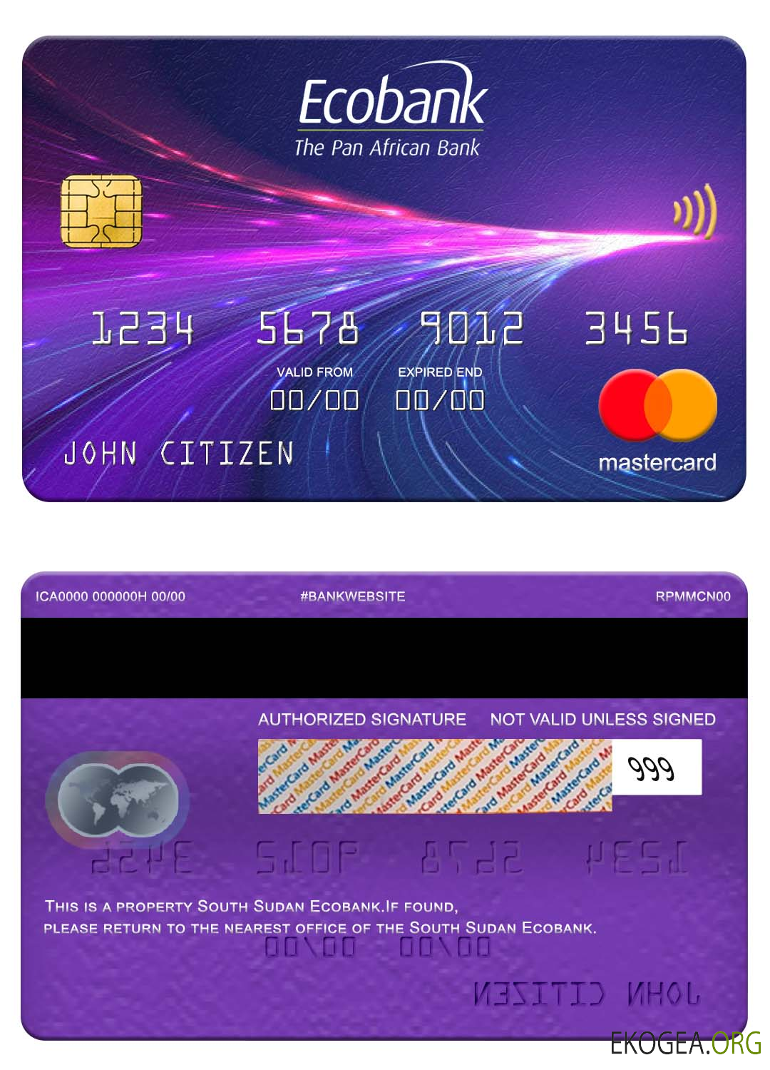 Soudan du Sud Ecobank mastercard